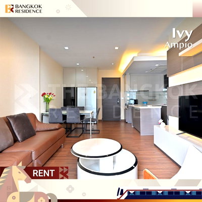 คอนโดให้เช่า :  Condo for rent at Ivy Ampio  🌃 ใกล้ MRT ศูนย์วัฒนธรรมฯ 2 ห้องนอน 82 ตร.ม. ห้องสวย ราคาดี 💸 