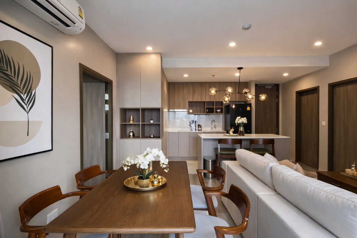 รูป 🍀🍀 Modern Room💙 ให้เช่า📌 ไอดีโอ โมบิ สุขุมวิท 66 (Line: @rent2022)BTS อุดมสุข พร้อมเข้าอยู่ 🔖A10619 - รูปที่ 5/11