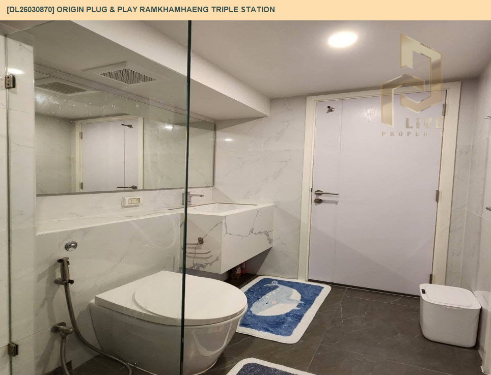 รูป DL26030870 ให้เช่าคอนโด ออริจิ้น ปลั๊ก แอนด์ เพลย์  รามคำแหง ทริปเปิ้ล สเตชั่น (Origin Plug & Play Ramkhamhaeng Triple Station) ใกล้ - พร้อมเข้าอยู่ โทรด่วน 0614453194 LineID @162cjixi - รูปที่ 10/10