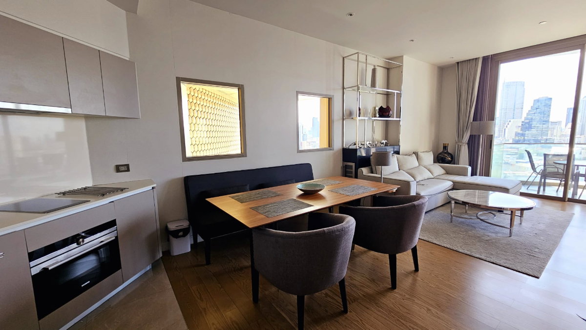 รูป คอนโดหรูริมน้ำ Magnolias Waterfront วิว ICONSIAM ห้องใหญ่ 79 ตร.ม. - รูปที่ 1/19