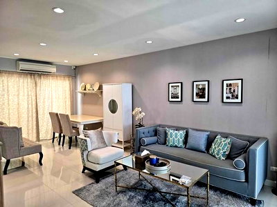 เช่าทาวน์โฮม ม.เทคโนโลยีพระจอมเกล้าธนบุรี : MTR29 ทำเลดีใกล้ รร.รุ่งอรุณ! เช่าทาวน์โฮม 3 ชั้น Patio พระราม 2 (ซอย 33) 3 นอน 3 น้ำ เฟอร์บางส่วน+เครื่องซักผ้า 