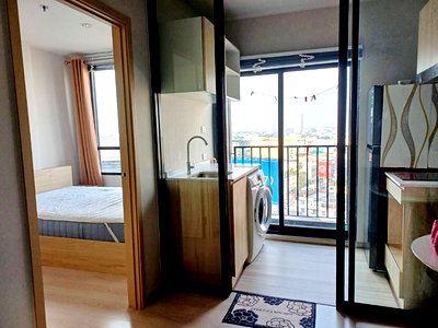 คอนโดให้เช่า : ให้เช่า NUE Noble Ngamwongwan นิว โนเบิล งามวงศ์วาน มีเครื่องซักผ้า ห้องนอนติดม่านให้แล้ว       