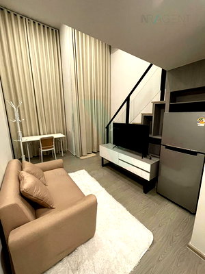 Condos for rent : For Rent Condo ORIGIN PLUG & PLAY RAMKHAMHAENG TRIPLE STATION Building 1, Floor 9,Duplex, Room size 22.00 sqm