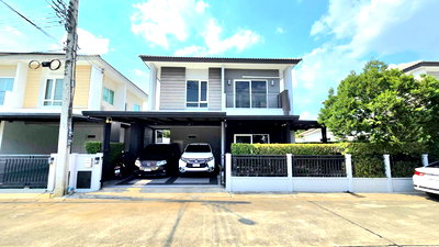 บ้านเดี่ยว บิ๊กซี บางใหญ่ : ขายบ้านเดี่ยว เซนโทร ราชพฤกษ์ แปลงหน้าสวน เนื้อที่ 52.1 ตร.ว. พื้นที่ใช้สอย 175 ตร.ม. ใกล้สถานีรถไฟฟ้าMRT สถานีบางพลู สายสีม่วง