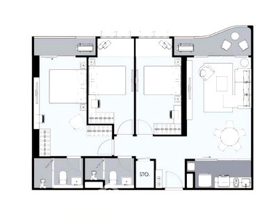 Condos for sale Sukumvit 39 : 3-BR Condo at Supalai Elite Sukhumvit 39 near MRT Phetchaburi (ID 2731900)