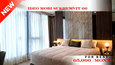 Condos for rent : 🍀🍀 Modern Room 💙 For Rent 📍 Ideo Mobi Sukhumvit 66 🚆 Near Udom Suk BTS Station  (Line: @rent2022) ✨ Ready to move in  🔖 PC: A10619