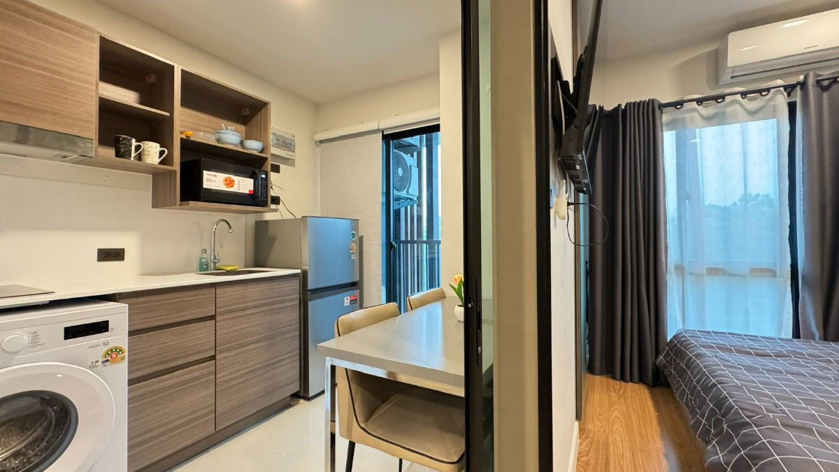 รูป ขาย Arise Condo มหิดล เชียงใหม่ ทำเลใกล้สนามบิน เฟอร์นิเจอร์และเครื่องใช้ไฟฟ้าครบ (C474) T.0946511456 - รูปที่ 7/12