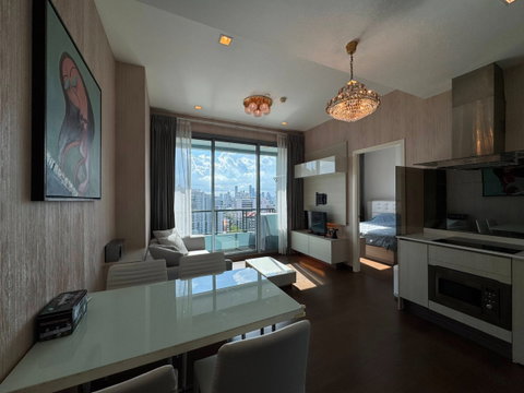 For Rent Condo Q ASOKE Building 1, Floor 20,2 bed room, Room size 60 sqm
