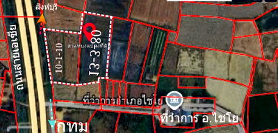 ที่ดิน อ่างทอง : ขายที่ดิน 24ไร่ ติดถนนสายเอเซียฝั่งขาเข้า กทม ไร่ละ 2.9 ล้าน