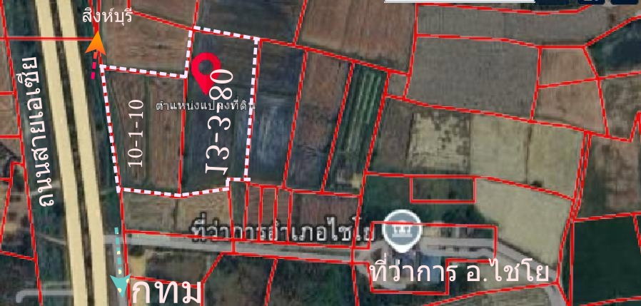 รูป ขายที่ดิน 24ไร่ ติดถนนสายเอเซียฝั่งขาเข้า กทม ไร่ละ 2.9 ล้าน - รูปที่ 1/8