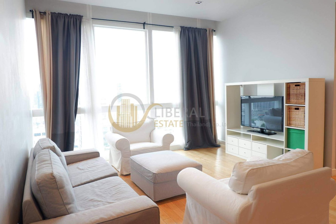 รูป LTH442 – Millennium Residence FOR RENT 2 beds 2 baths 90 SQ.M. high floor nearby Asoke BTS ONLY 60,000 THB / month - รูปที่ 1/10