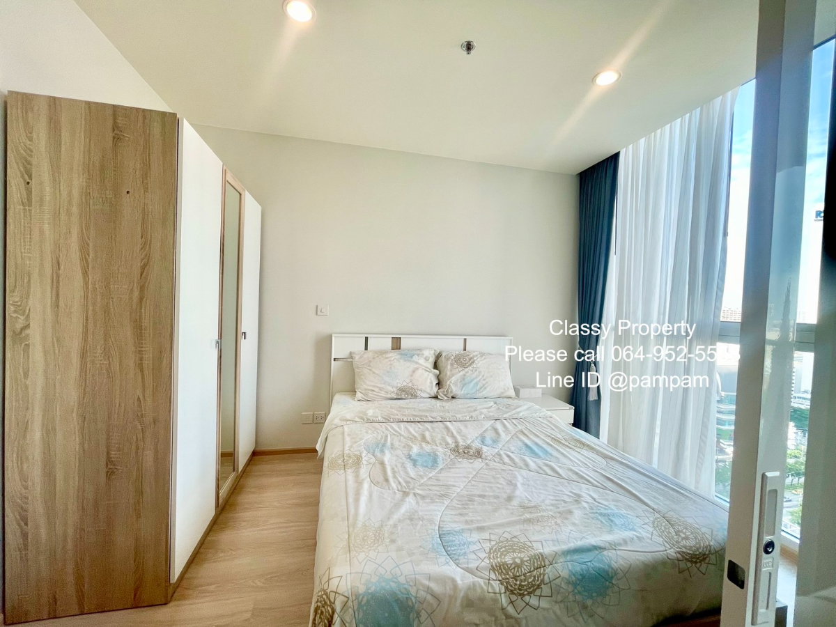 รูป ให้เช่าคอนโด : โนเบิล รีวอล์ฟ รัชดา1 1 ห้องนอน แบบกั้นกระจกใส เฟอร์ครบ ติดMRTศูนย์วัฒนธรรม (Noble Revolve Ratchada1)  - รูปที่ 2/9