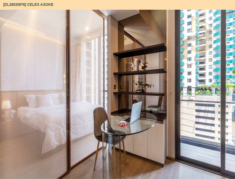 รูป DL26030976 ให้เช่าคอนโด เซอเลส อโศก (CELES Asoke) ใกล้ BTS อโศก พร้อมเข้าอยู่ โทรด่วน 0842740999 LineID @523dslwi - รูปที่ 2/10