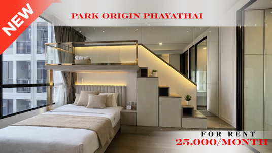 รูปภาพ 🍀🍀 Fully Furnished 💝 For Rent 📍 Park Origin Phayathai 🚆 Near Phaya Thai BTS Station  (Line: @rent2022) ✨ Ready to move in  🔖 PC: A10924