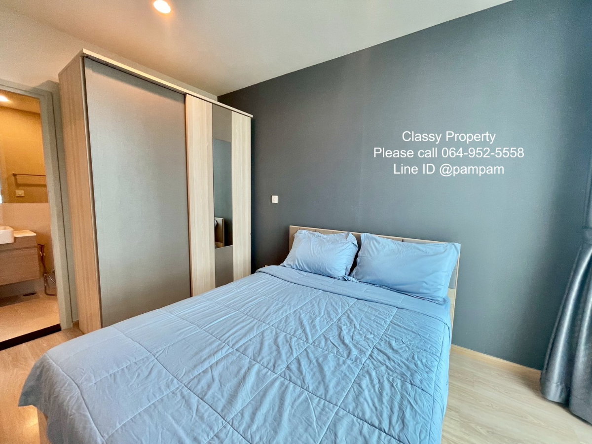 รูป ให้เช่าคอนโด : โนเบิล รีวอล์ฟ รัชดา1 1 ห้องนอน แบบกั้นกระจกใส เฟอร์ครบ ติดMRTศูนย์วัฒนธรรม (Noble Revolve Ratchada1)  - รูปที่ 8/9