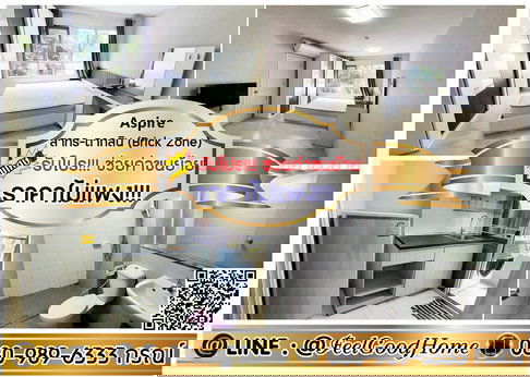 ***ให้เช่า แอสปาย สาทร-ตากสิน Brick Zone (ราคาไม่แพง!!! + เครื่องซักผ้า!!!) *รับโปรพิเศษ* LINE : @Feelgoodhome (มี@หน้า)