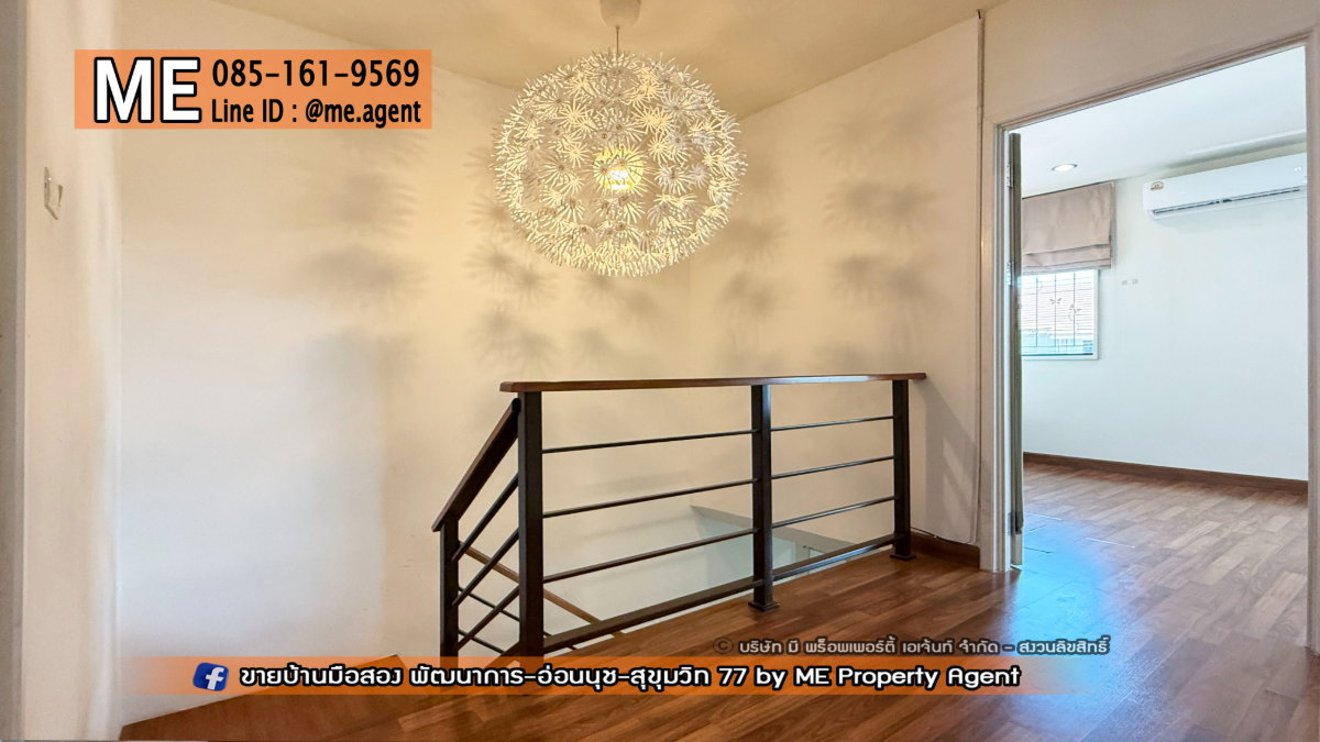 รูป ให้เช่า ทาวน์เฮ้าส์ Built in สวย พัฒนาการ พฤกษาวิลล์ 57 อ่อนนุช 39 ใกล้รถไฟฟ้า BTS อ่อนนุช โทร 064-954-9619 (RTB16-21) - รูปที่ 17/18