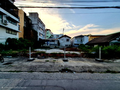 Land for sale อุดมสุข 26 แสนสุข : Land for sale in Bangna-Lasalle, orange zone, Y.6-46, with access from two sides of Bangna-Trat road.