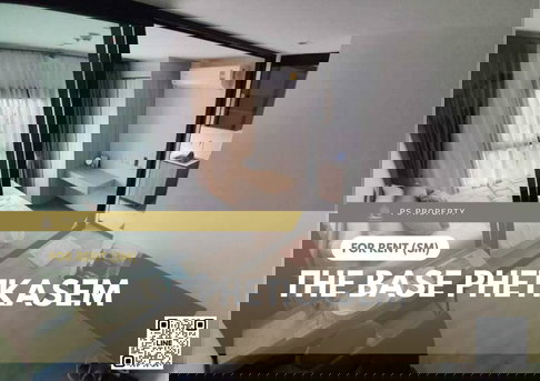 For rent 📍 The Base Phetkasem 📍 Fully furnished with appliances. Near MRT Phetkasem 48.