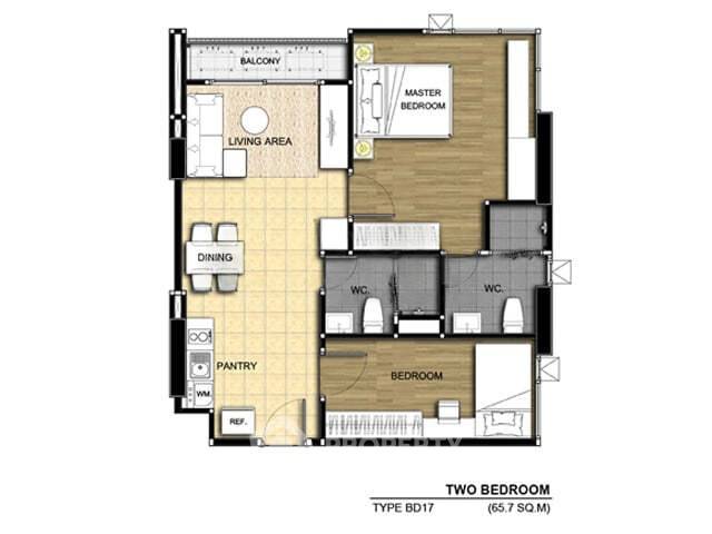 รูป คอนโด 2-ห้องนอน ที่ แอสปาย พระราม 9 ใกล้ MRT พระราม 9 (ID 2744090) - รูปที่ 5/5