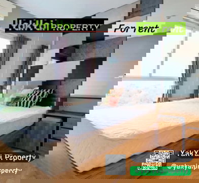 The Parkland Lite, near BTS Pak Nam 🚝. Conveniently located within walking distance from Pak Nam station. Fully furnished with appliances.