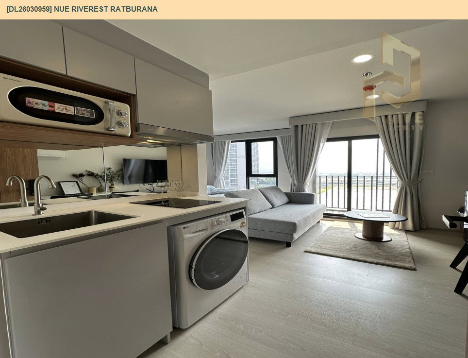 รูป DL26030959 ให้เช่าคอนโด นิว ริเวอร์เรสต์ ราษฎร์บูรณะ (Nue Riverest Ratburana) ใกล้ - พร้อมเข้าอยู่ โทรด่วน 0653619502 LineID @897iyzll - รูปที่ 2/6