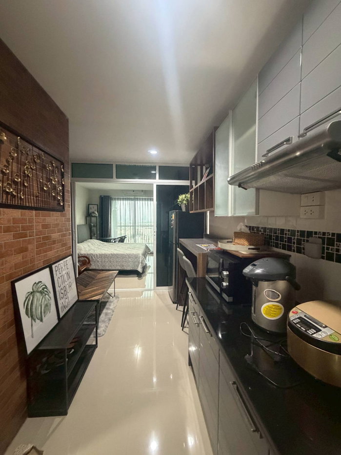 รูป ขายห้องสภาพดี แต่งพร้อม เฟอร์ครบ ราคาถูก ทำเลทอง ใกล้ ARL & MRT สายสีเหลือง สถานีหัวหมาก - รูปที่ 1/12