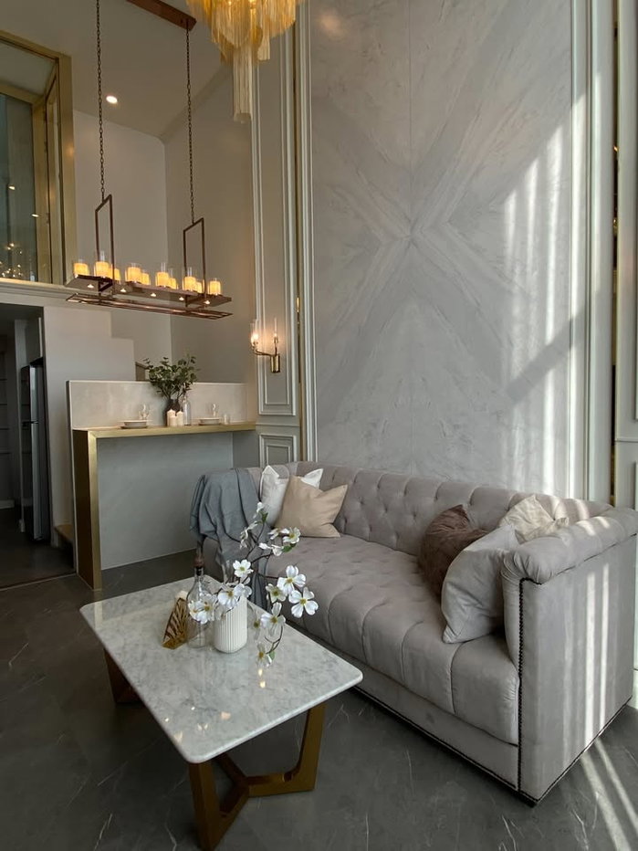 รูป Knightsbridge Prime Sathorn【𝐒𝐄𝐋𝐋 & 𝐑𝐄𝐍𝐓】🔥ห้องลุคโมเดิร์นเรียบหรู โทนเทาสบายตา พร้อมเฟอร์นิเจอร์ดีไซน์ทันสมัยครบ🔥 ติดต่อไลน์ไอดี: @hacondo - รูปที่ 6/8