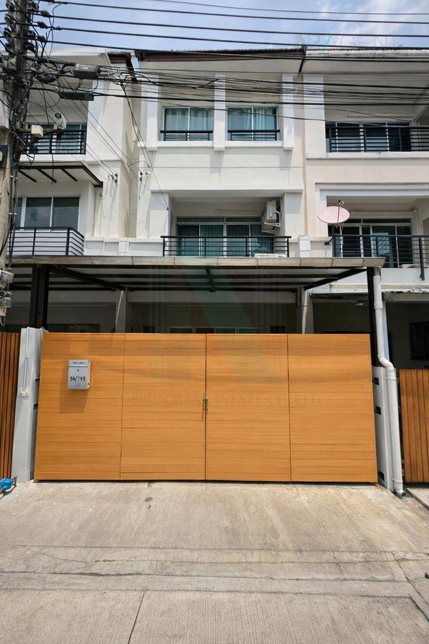 รูป 📌 ให้เช่าทาวน์เฮาส์ 3 ชั้น บ้านกลางเมือง สวิสทาวน์ เกษตร - นวมินทร์ 2 ห้องนอน 3 ห้องน้ำ - รูปที่ 1/8