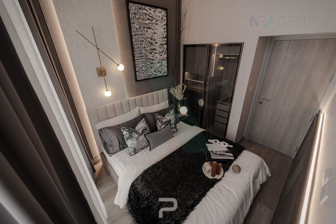 รูป 🚩 ให้เช่าคอนโด โซโห แบงค็อก รัชดา อาคาร 1 ชั้น 15 Duplex 2 ห้องนอน ขนาด 48 ตรม ใกล้ MRT ห้วยขวาง - รูปที่ 6/8