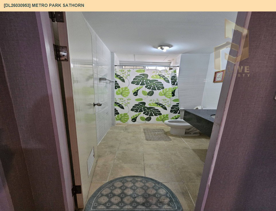 รูป DL26030953 ให้เช่าคอนโด เมโทร พาร์ค สาทร (Metro Park Sathorn ) ใกล้ BTS วุฒากาศ พร้อมเข้าอยู่ โทรด่วน 0614453194 LineID @162cjixi - รูปที่ 7/10