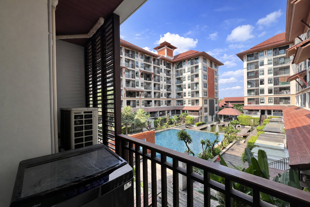 รูป 🔥ให้เช่า คอนโด ✨บ้านนวธารา วิวสระสวย 1 นอน ✨สไตล์รีสอร์ท สะดวก เกษตร-นวมินทร์ เอกมัย-รามอินทรา นวลจันทร์ ทักไลน์ @sariproperty 082-558-9459 - รูปที่ 6/9