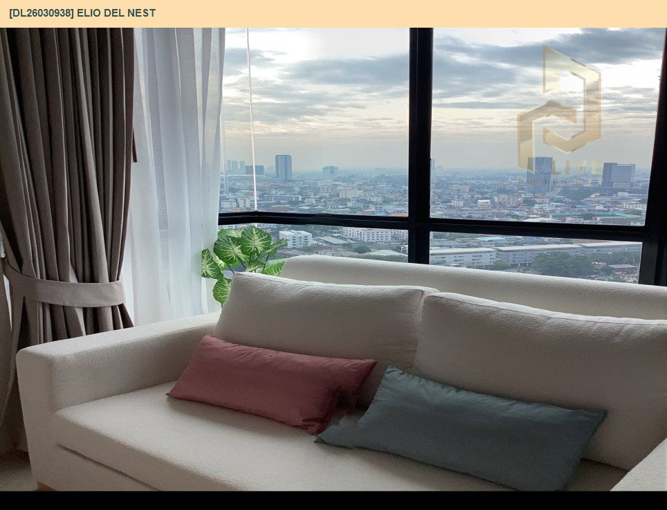 รูป DL26030938 ให้เช่าคอนโด เอลลิโอ เดล เนสท์ (Elio Del Nest) ใกล้ BTS อุดมสุข พร้อมเข้าอยู่ โทรด่วน 0800343450 LineID @655ebbvc - รูปที่ 6/8