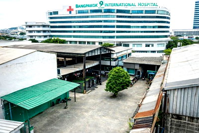 เช่าโรงงาน ถนนสุขสวัสดิ์ : เกือบ 1ไร่ 378 ตร.ว. โกดัง 1500 ตร.ม. รพ.บางปะกอก 9 700 ม. สุขสวัสดิ์8-18 พื้นที่ให้เช่า พร้อมอาคาร 2 ชั้น 16 นอน 16 น้ำ