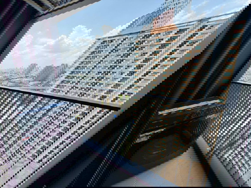 รูป M1362 คอนโดให้เช่า Aspire Onnut Station ห้องสวย เฟอร์ครบ มีเครื่องซักผ้า ราคาพิเศษ - รูปที่ 8/9