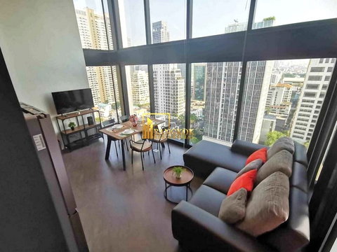 The Lofts Silom | Stylish 2 Bedroom Duplex Condo For Rent - BR15732CD