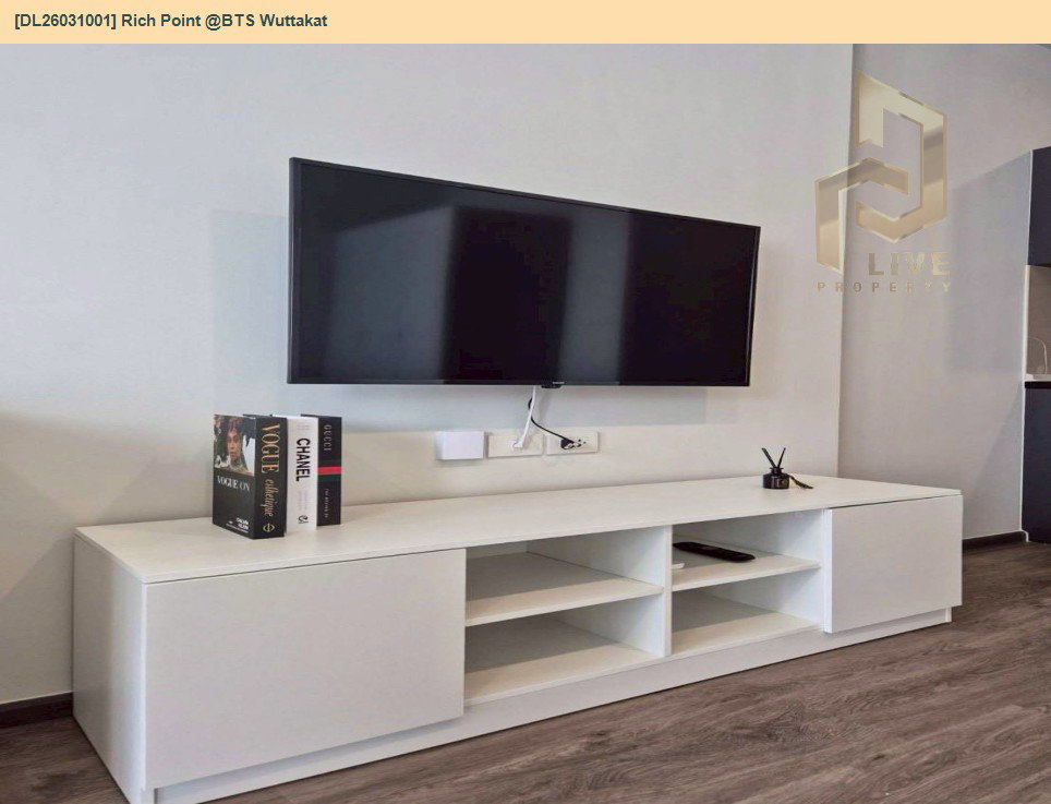 รูป DL26031001 ให้เช่าคอนโด ริชพอยท์ แอท บีทีเอส วุฒากาศ (Rich Point @BTS Wuttakat) ใกล้ BTS วุฒากาศ พร้อมเข้าอยู่ โทรด่วน 0656133286 LineID @534wlwof - รูปที่ 4/7