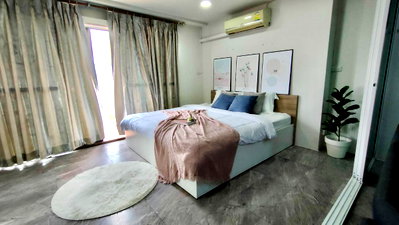 คอนโดให้เช่า : P-46569 ห้องกว้าง 64 ตร.ม.! สายลมคอนโดเทล (1 นอน) เดินเพียง 300 ม. ถึง BTS สำโรง [12,000] | จ.สมุทรปราการ | Line Id @easythaihome | 085-592-2897