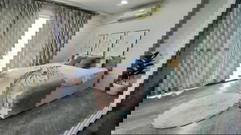 P-46569 Extra Spacious 64 sqm! Sailom Condotel (1 Bed) Just 300 m to BTS Samrong [12,000] | Samut Prakan | Line Id @easythaihome | +66(0)85-592-2897