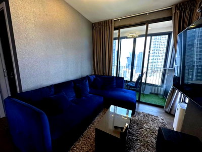 Condos for rent : For Rent Condo IDEO Q SIAM - RATCHATHEWI Building 1, Floor 27,2 bed room, Room size 50 sqm