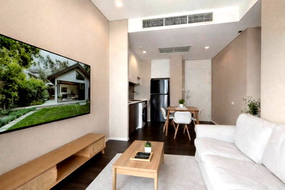 Condos for rent : EHL-262677 The Saint Residences, corner unit with an open view on the 38th floor — a premium condo in the heart of Lat Phrao, only 32,000 THB/month.