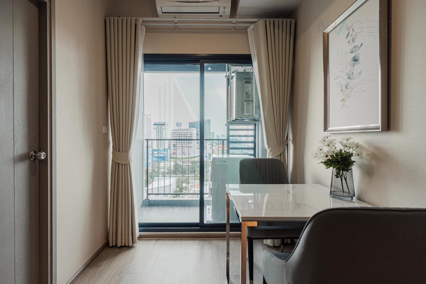 รูป ให้เช่าคอนโด ไอดีโอ พระราม 9 - อโศก อาคาร 1 ชั้น 15 1 ห้องนอน ขนาด 39.00 ตรม ใกล้ MRT พระราม 9 - รูปที่ 8/8