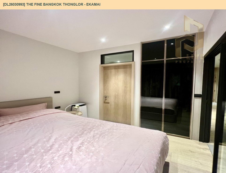 รูป DL26030993 ให้เช่าคอนโด เดอะ ฟายน์ แบงค็อค ทองหล่อ - เอกมัย (The FINE Bangkok Thonglor - Ekamai ) ใกล้ BTS เอกมัย พร้อมเข้าอยู่ โทรด่วน 0800343450 LineID @655ebbvc - รูปที่ 11/12
