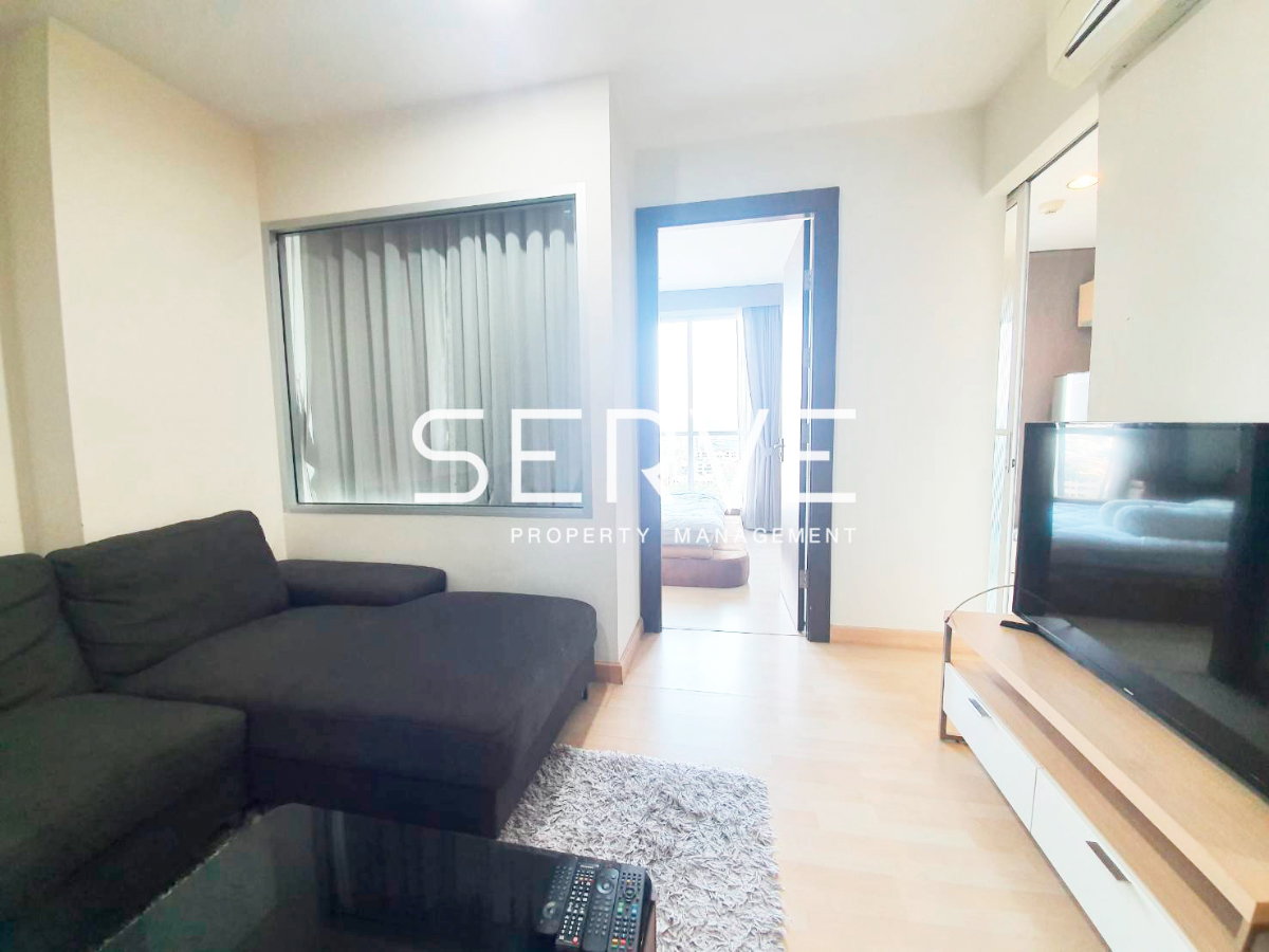 รูป 🔥15K- 1นอน ห้องกว้าง วิวเมืองไม่โดนบล็อก แต่งดี เฟอร์นิเจอร์ครบ พร้อมอยู่ คอนโดทำเลดีติด MRT รัชดาภิเษก  @ Rhythm Ratchada - รูปที่ 1/8