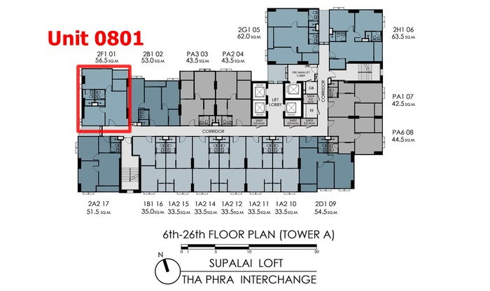 รูป ⭐⭐ขายดาวน์ ศุภาลัย ลอฟท์ ท่าพระ อินเตอร์เชนจ์ 2Bed 56.50 ตรม.ชั้น 8 ตึก A ใกล้ MRT ท่าพระ สนใจ Line: @atfirm⭐⭐ - รูปที่ 1/12