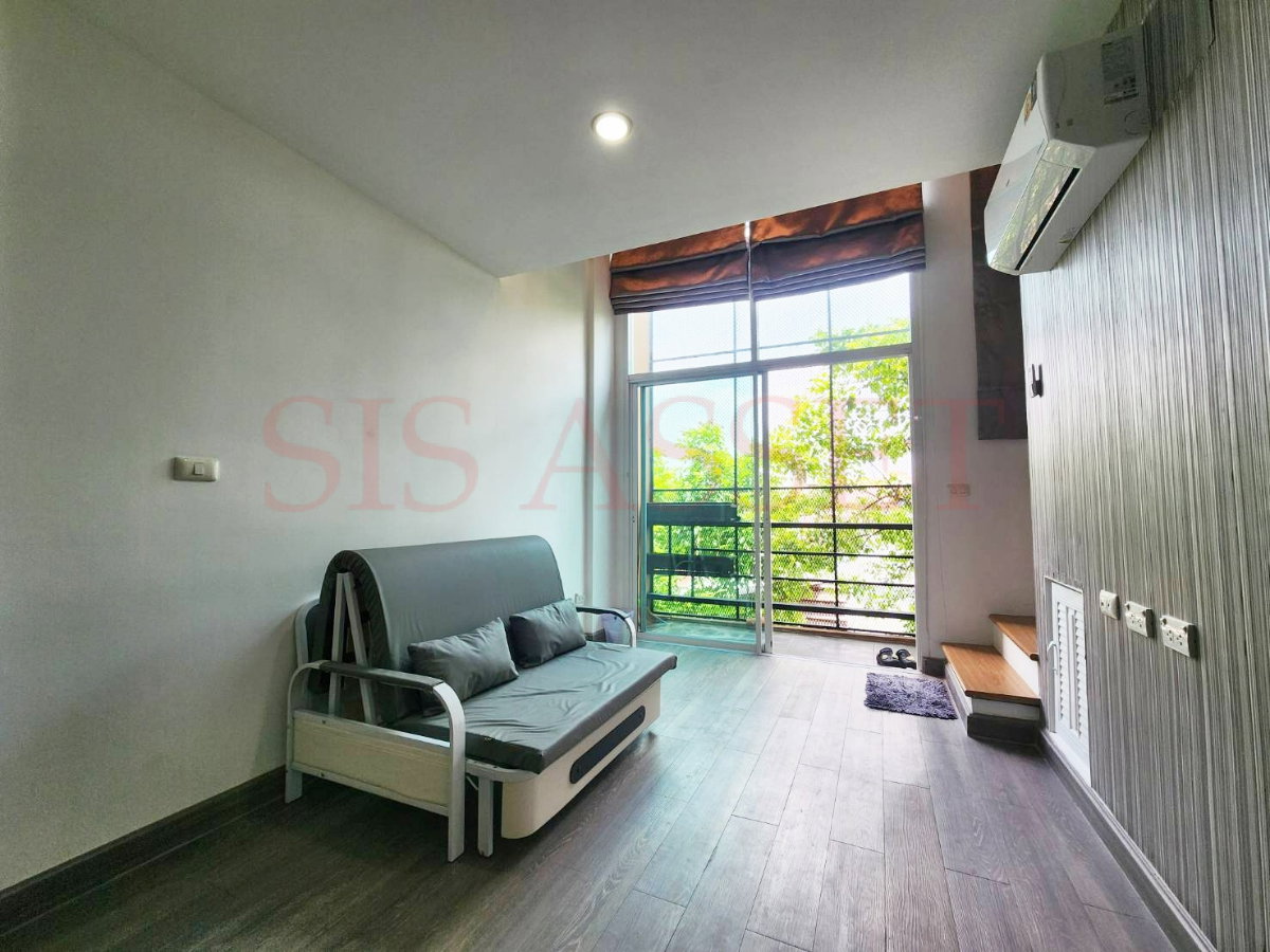 รูป ให้เช่าคอนโด : มูนลอฟต์ ซอยนนทบุรี 48 ห้องสไตล์ Duplex ขนาด 48.5 ตร.ม. 1 ห้องนอน 2 ห้องน้ำ ระเบียงขนาดใหญ่ เฟอร์นิเจอร์พร้อมอยู่ - รูปที่ 2/16