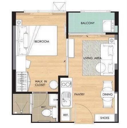 รูป 🟢ER25916 🟢 ให้เช่า / For Rent Aspire Ngamwongwan | 1 ห้องนอน 1 ห้องน้ำ | 💰 8,500 บาท/เดือน - รูปที่ 6/7