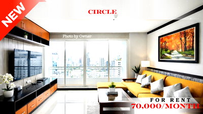 คอนโดให้เช่า : 🍀🍀 Fully furnished💝 ให้เช่า📌 เซอร์เคิล คอนโดมิเนียม (Line: @rent2022)MRT เพชรบุรี พร้อมเข้าอยู่ 🔖A10925