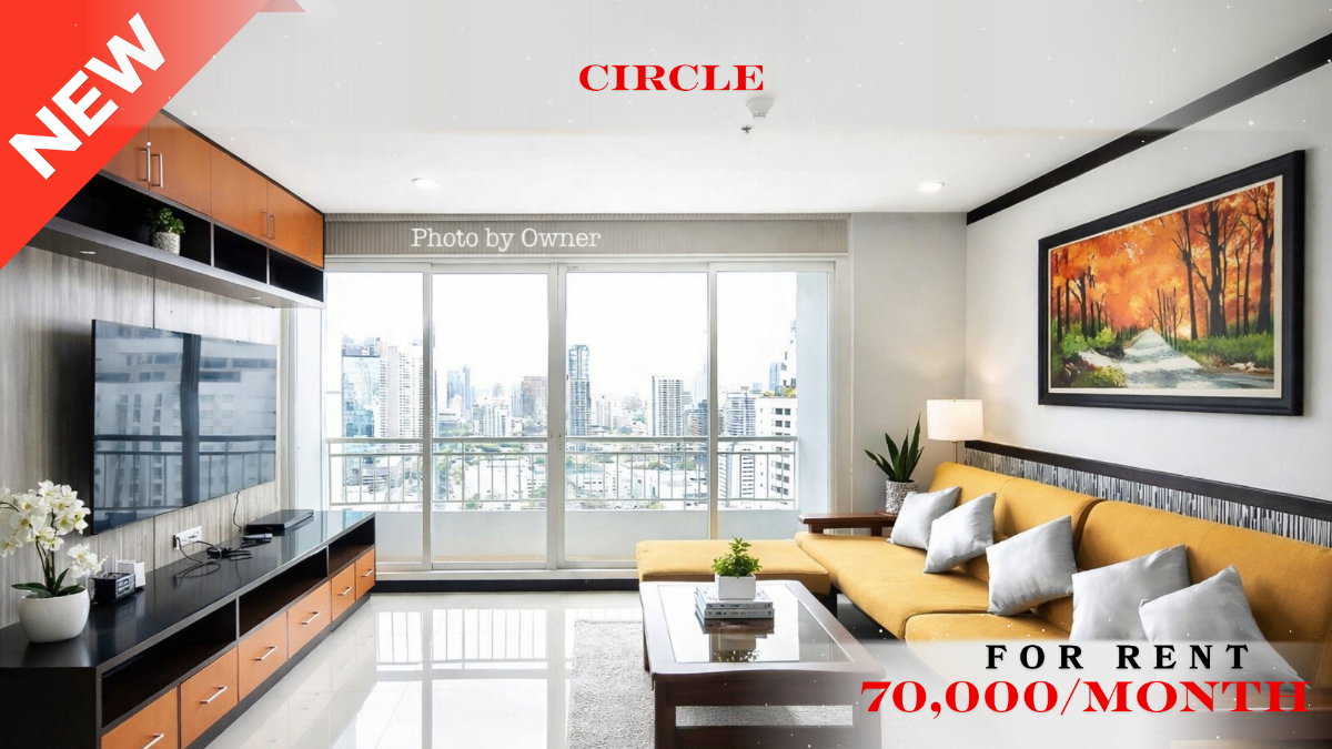 รูป 🍀🍀 Fully furnished💝 ให้เช่า📌 เซอร์เคิล คอนโดมิเนียม (Line: @rent2022)MRT เพชรบุรี พร้อมเข้าอยู่ 🔖A10925 - รูปที่ 1/17