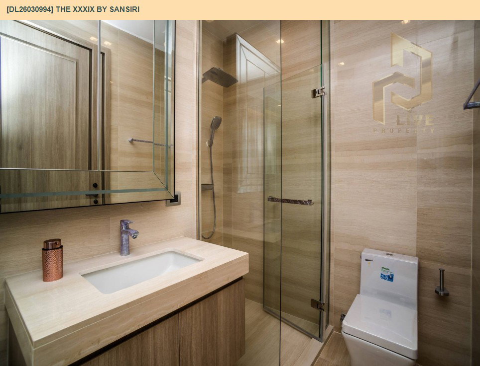 รูป DL26030994 ขายคอนโด เดอะ เทอร์ทีไนน์ บาย แสนสิริ (The XXXIX by Sansiri) ใกล้ BTS พร้อมพงษ์ พร้อมเข้าอยู่ โทรด่วน 0656133286 LineID @534wlwof - รูปที่ 8/8